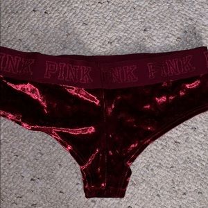 PINK Victoria's Secret Intimates & Sleepwear - Pink red velvet cheeky underwear PINK Victoria's Secret Intimates & Sleepwear - Pink red velvet cheeky underwear